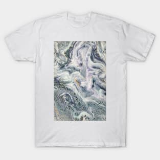 Stone Marble Rock Swirl Pattern T-Shirt